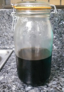Cold brew in air tight container