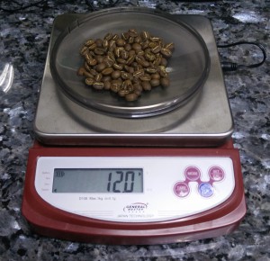 Kalita 102 12 grams of coffee