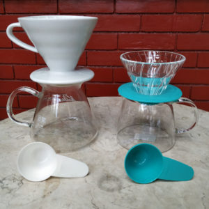 Hario V60 Sizes 01 and 02 side by side